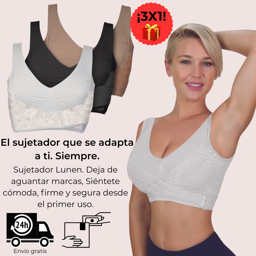 Sujetador que se adapta, realza y no molesta